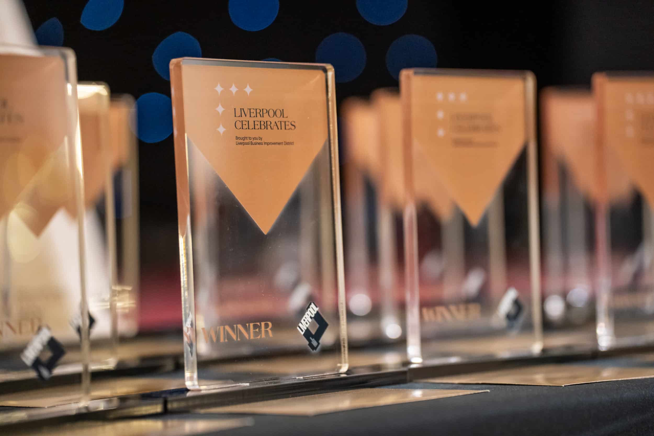 Liverpool BID Celebrates awards trophies